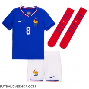 Dres Francúzsko Aurelien Tchouameni #8 Domáci pre deti ME 2024 Krátky Rukáv (+ trenírky)